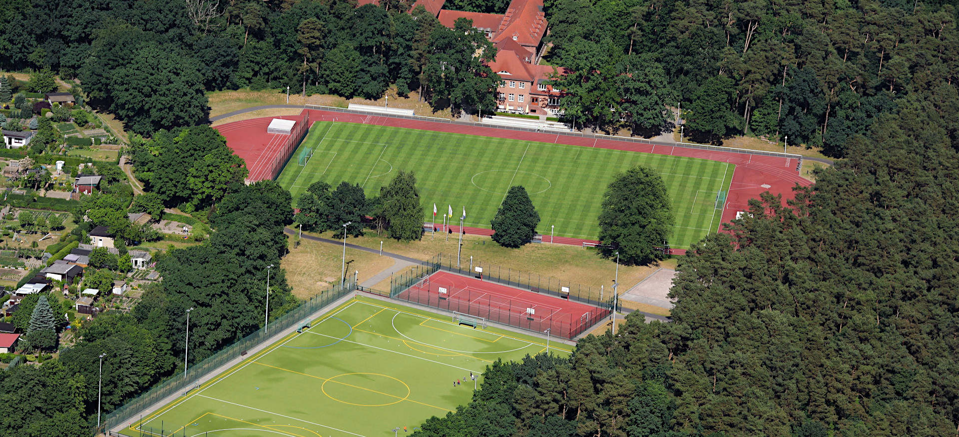Luftaufnahme der Sportschule Güstrow des LSB MV Luftaufnahme der Sportschule Güstrow des LSB MV